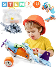 Load image into Gallery viewer, STEM Toys - Vehicle Building Blocks - 132 PCS - 6Y+
