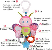 Load image into Gallery viewer, Baby Car Toys Stroller Plush Toy Animal Stuffed Hanging Soothing Toys for baby