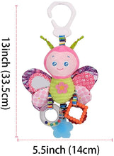 Load image into Gallery viewer, Baby Car Toys Stroller Plush Toy Animal Stuffed Hanging Soothing Toys for baby