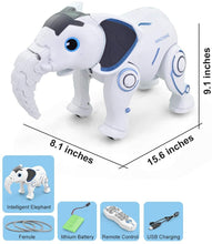 Load image into Gallery viewer, Remote Control Robotic Elephant RC Programming Interactive Robot Voice Control Intelligent Electronic Toys