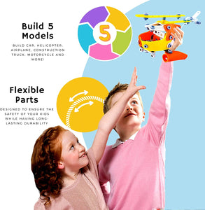 STEM Toys - Educational Vehicle Building Kits -148 PCS - 5Y+