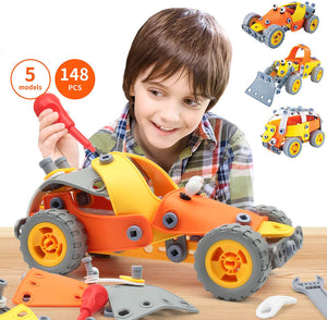 STEM Toys - Educational Vehicle Building Kits -148 PCS - 5Y+