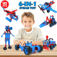 Load image into Gallery viewer, STEM Toys - Contruction DIY STEM Set - 142 PCS - 5Y +