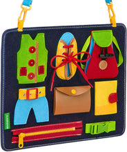 Load image into Gallery viewer, Montesorri Toys - Learn to Dress Busy Board for Toddlers 2Y+
