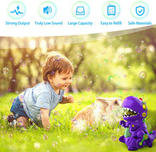 Load image into Gallery viewer, Dinosaur Bubble Machine with Bump N Go 3Y+