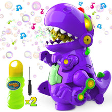 Load image into Gallery viewer, Dinosaur Bubble Machine with Bump N Go 3Y+