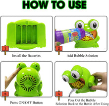 Load image into Gallery viewer, Frog Bubble Machine 3Y+