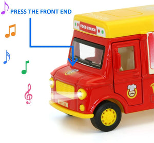 Diecast Toys - Magnet Sense Food Truck - Diecast - Pullback- 3Y+