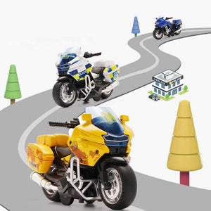 Diecast Toys - Police Motorcycle Toys 3Y+