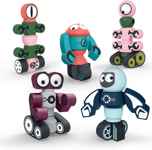 STEM Toys - Magnetic Stacking Robots - 35PCS - 3Y+