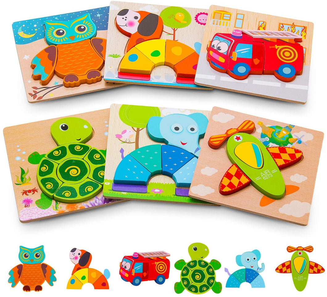 STEM Toys - Wooden Jigsaw Puzzle 2Y+