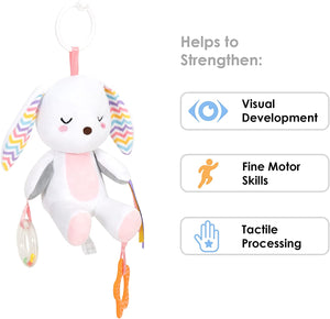Baby Car Toys & Stroller Toys for Girls, Baby Car Seat Toys with Teethers