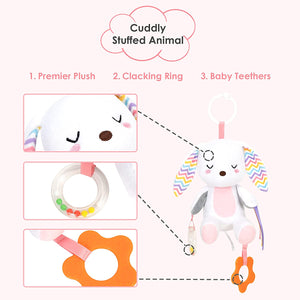 Baby Car Toys & Stroller Toys for Girls, Baby Car Seat Toys with Teethers