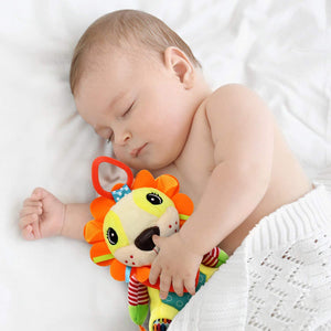 Baby Hanging Rattles Toys, Crib Stroller Toy C-Clip for Car Seat Lion