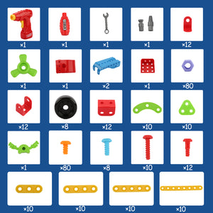 STEM car construction set, Hoogar, ABS, 3 years+, Multicolor