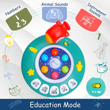 Load image into Gallery viewer, Educational toys with musical piano, Hoogar, BPA free, 2 years+, Multicolor
