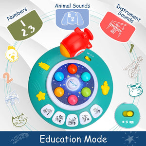 Educational toys with musical piano, Hoogar, BPA free, 2 years+, Multicolor