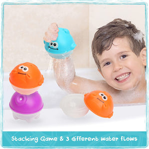 Hoogar bath toys set, 8in1, Multicolor