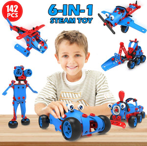 STEM Toys - Contruction DIY STEM Set - 142 PCS - 5Y +