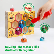 Load image into Gallery viewer, Montesorri Toys - Clamp Bee to Hive Matching Game 2Y+
