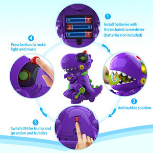 Dinosaur Bubble Machine with Bump N Go 3Y+