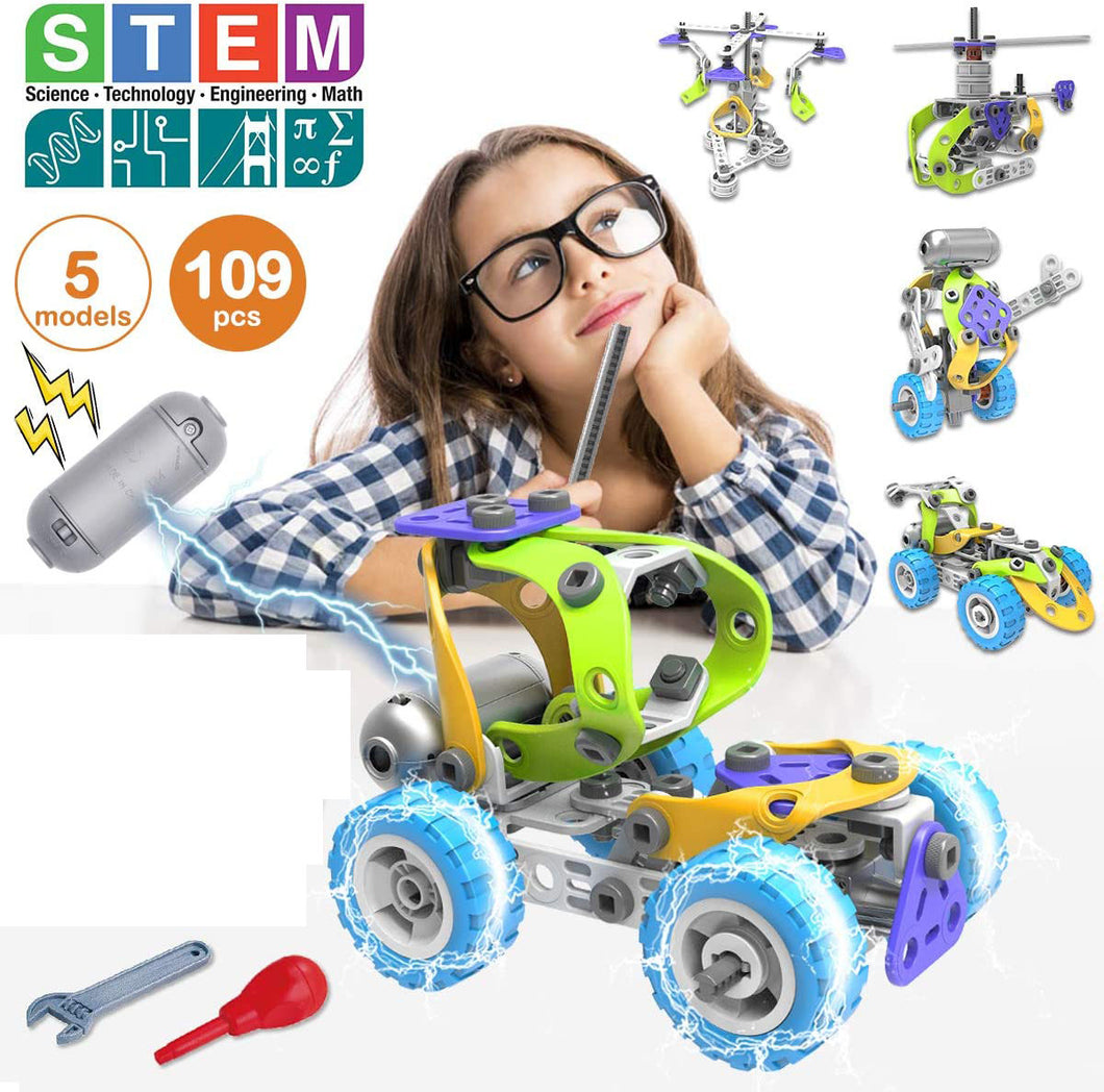 STEM Toys Engineering Building Blocks 109 PCS 5Y+ – Hoogarkids