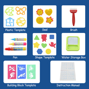 Interactive water drawing mat, Hoogar, 107x69 cm, 3 years+, Multicolor