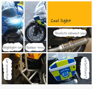 Diecast Toys - Police Motorcycle Toys 3Y+