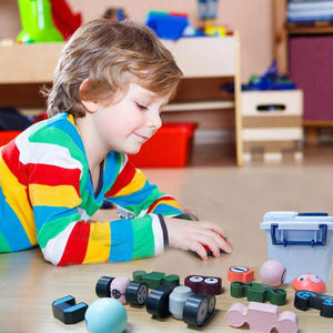 STEM Toys - Magnetic Stacking Robots - 35PCS - 3Y+