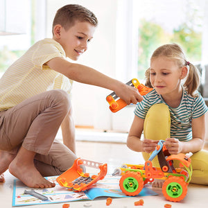 STEM Toys - Educational DIY Construction Kit - 136 PCS - 6Y+